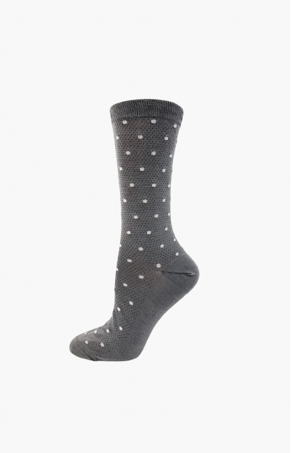 Chaussettes - GREY DOTS