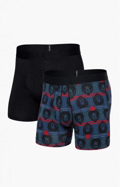 Boxers (pqt 2) - DROPTEMP® GRIZZLY STRIPE